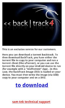 Working with BackTrack