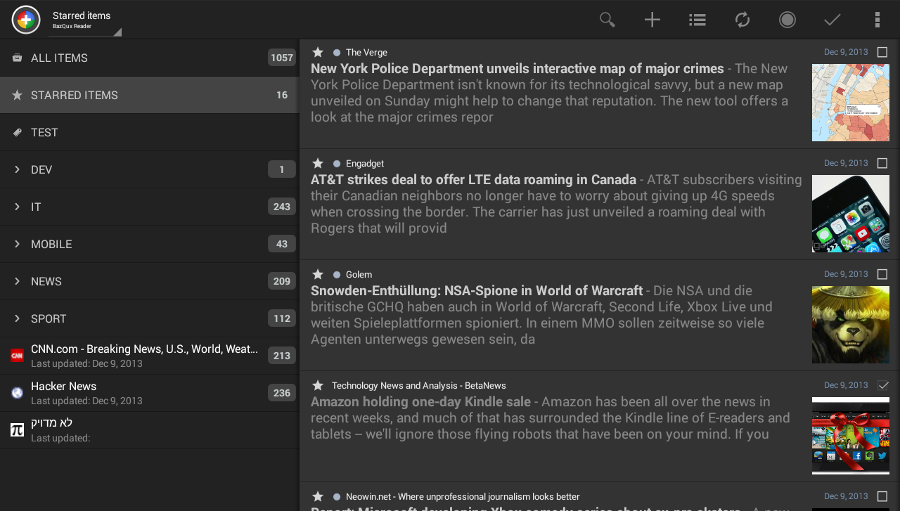 News+ | Google News RSS Reader - screenshot
