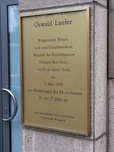 Oswald Laufer Gedenktafel