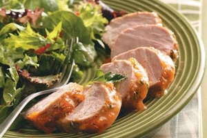 Apricot-Glazed Pork Tenderloin for Two
