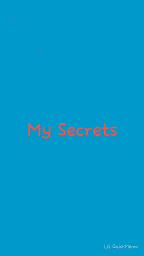 My secrets