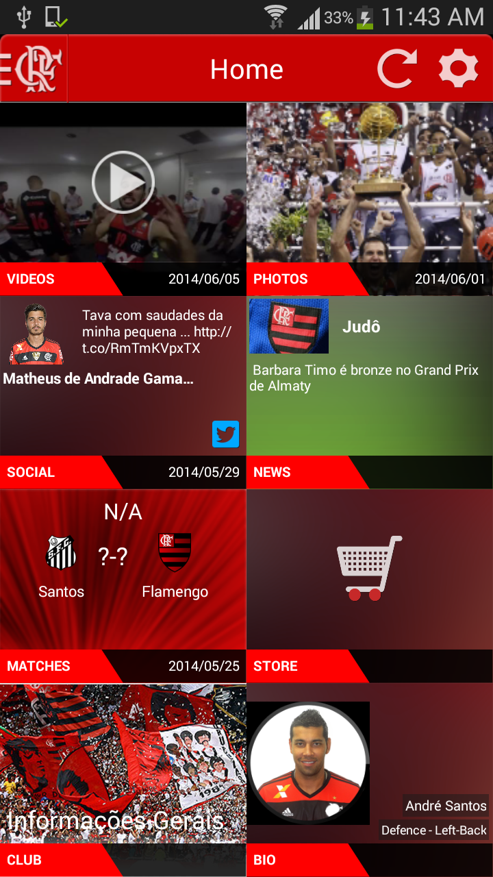 Flamengo Oficial Screen 2