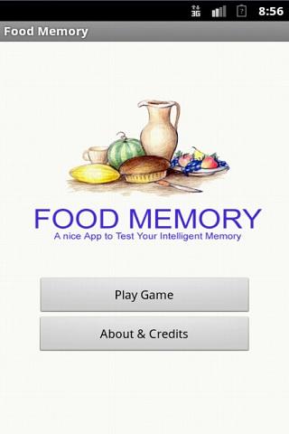 Food Memory Game