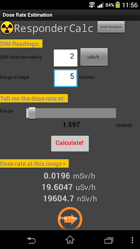 ResponderCalc - rad calculator