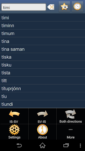 Icelandic Swedish dictionary