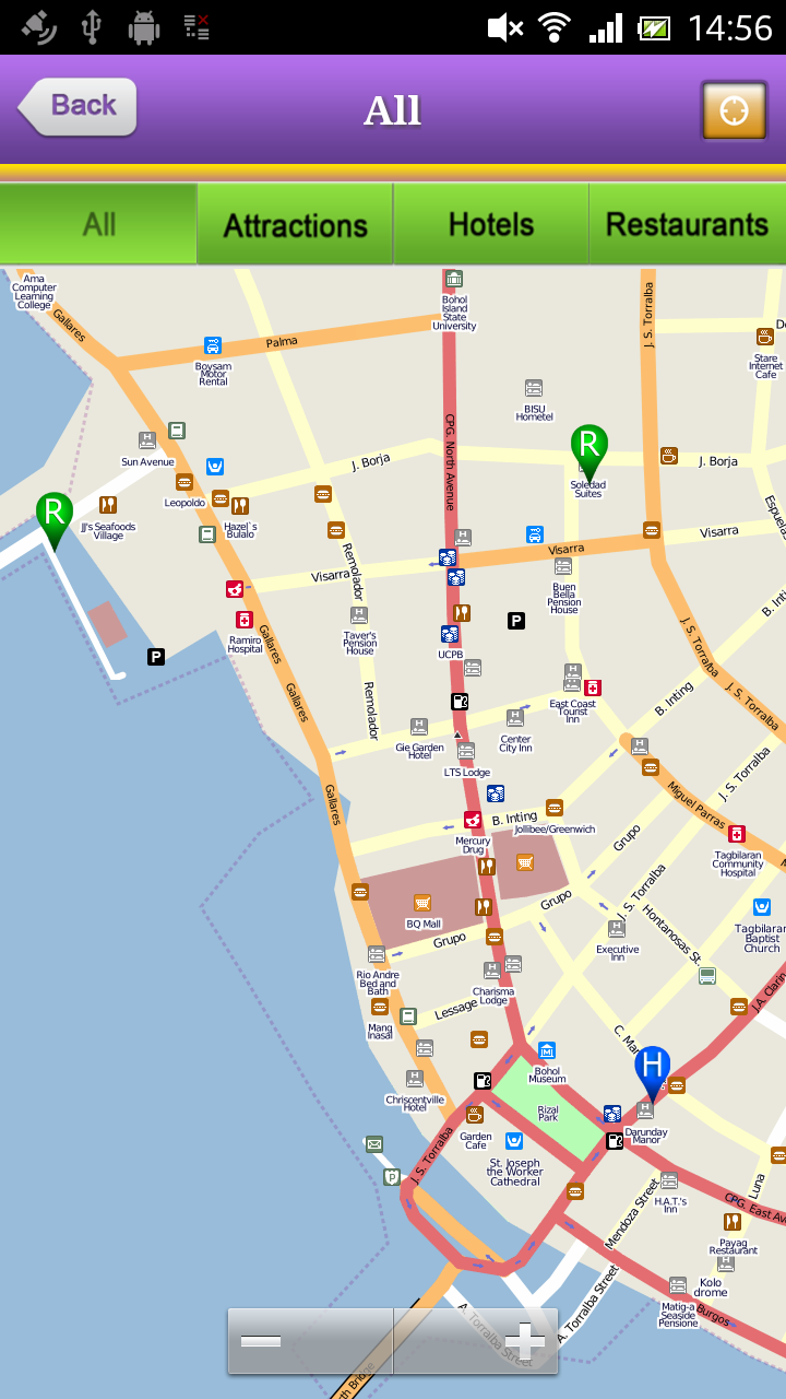 Bohol Offline Map Travel Guide Screen 2