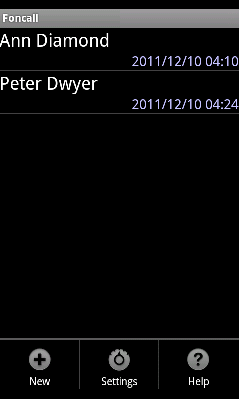 Android application Forged Call screenshort