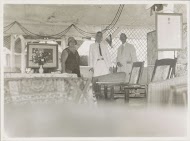 Ontvangst in een versierde ruimte