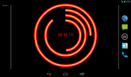 Neon Clock Live Free Wallpaper poster 11