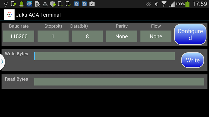 USB to UART AOA (source code) Screen 1