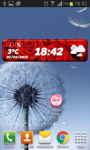 免費下載天氣APP|Flowers Clock Weather Widget app開箱文|APP開箱王