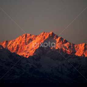Sunset at Kanchenjunga by Deep Chanda - Landscapes Sunsets & Sunrises