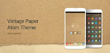 Vintage Paper Atom Theme APK