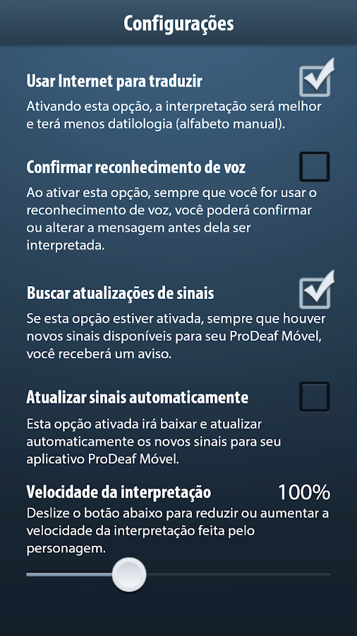 ProDeaf Tradutor para Libras - screenshot