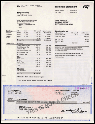 paycheck