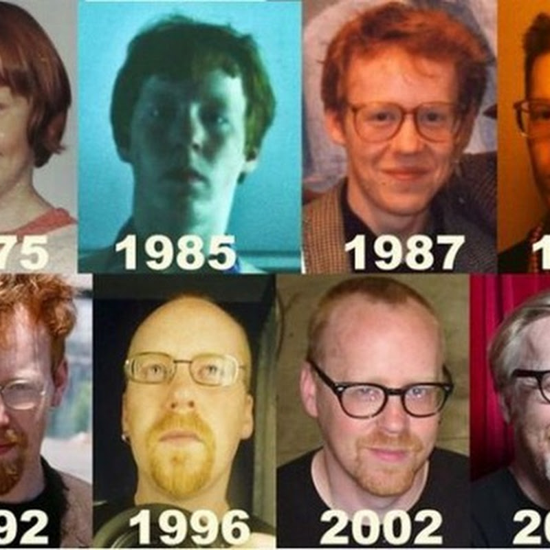 fotos del cambio de un hombre en 34 años