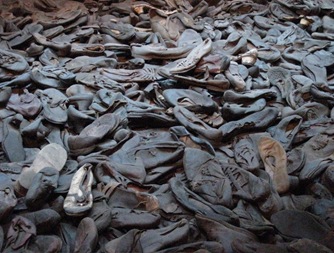 Holocaust Museum room of shoes