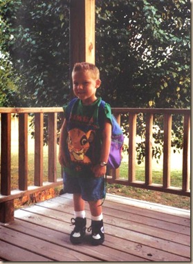 First Day of Kindergarten 1994-95 Fester