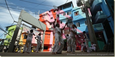 Repeindre les favela, Santa Marta, Brésil-4