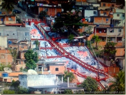 Repeindre les favela, Santa Marta, Brésil-19