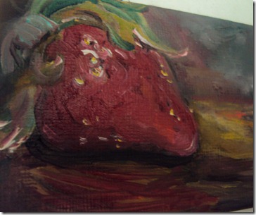 strawberry painting M. Vargas