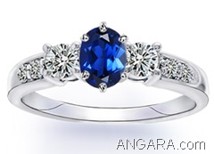 Lab-Created-Blue-and-White-Sapphire-Three-Stone-Ring-in-10k-White-Gold-(6X4-mm)_
