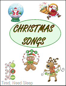 Music Time – Printable Christmas Song Pages! | Tired, Need Sleep.