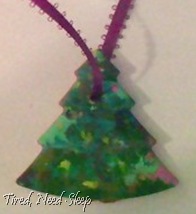 Finished crayon tree