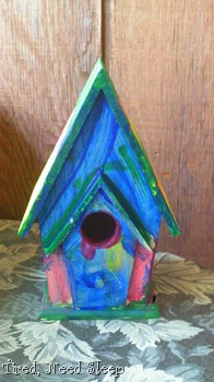 birdhouse, painted