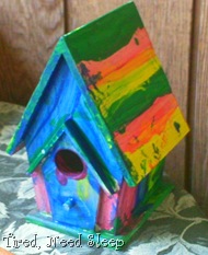 birdhouse, painted (1)