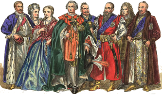 Magnates  de Polonia siglo 18
