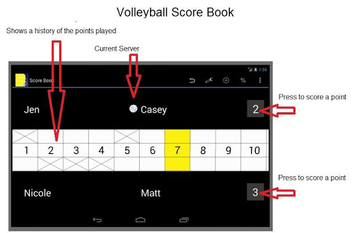 Volleyball Score Book