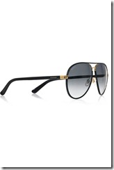 Gucci Leather-frame aviator sunglasses