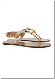 Gucci Bamboo-detailed rope and leather flat sandals
