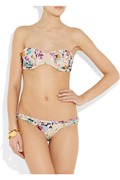 Zimmermann Posy ruffled floral-print bandeau bikini b