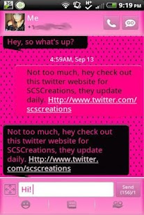 Lastest GO SMS - Polka Dots APK for PC