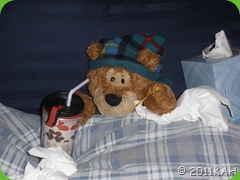 Sleepy Bear Sick In Bed - Day 1