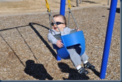 Cool dude on the swing