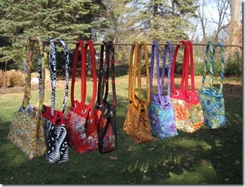 colorful bags