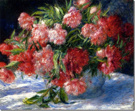 Peonías de Renoir