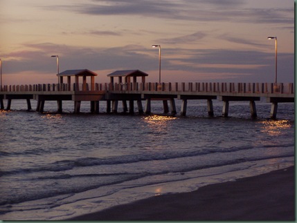 lighted pier