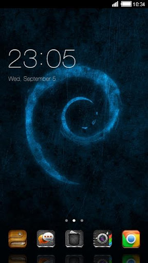 Blue Texture C Launcher Theme