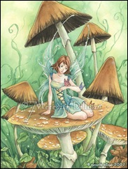 among the mushrooms