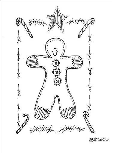 gingerbreadman stitch