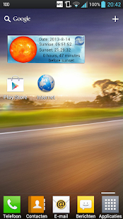 Sunrise & sunset widget Screenshots 1
