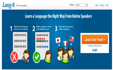 Lang-8 - Multi-lingual language learning and language exchange_1272911624690