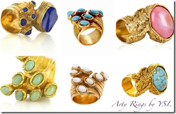 bijuterii-inele- arty rings - yves saint laurent
