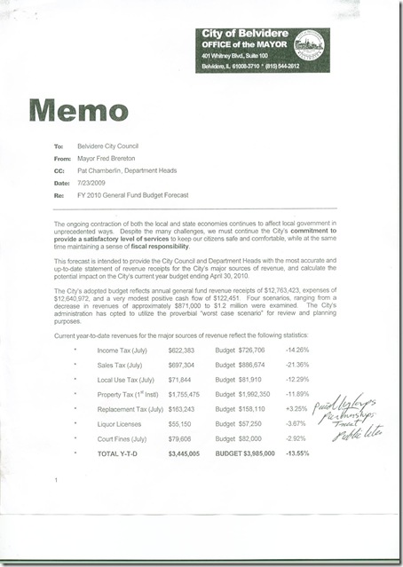 mayor's memo page 1