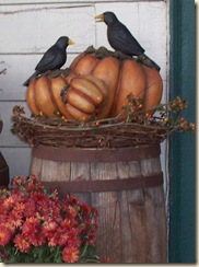 fall pumpkin with crows 09