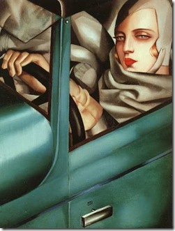 Autoportrait (Tamara in the Green Bugatti), 1925
